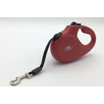 Doggie Master Seri Otomatik Makaralı Köpek Gezdirme 50 kg / 5 M Kırmızı