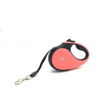 Doggie Soft Seri Otomatik Makaralı Gezdirme Tasması 12 kg / 3 M Pembe