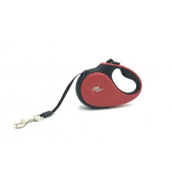 Doggie Soft Seri Otomatik Makaralı Gezdirme Tasması 12 kg / 3 M Kırmızı