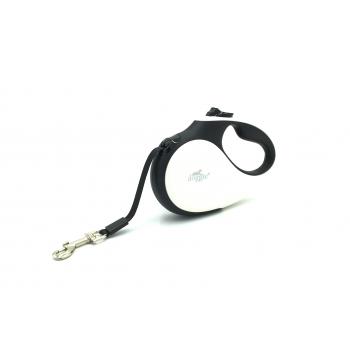 Doggie Soft Seri Otomatik Makaralı Gezdirme Tasması 25 kg / 5 M Siyah