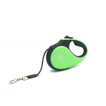 Doggie Soft Seri Otomatik Makaralı Gezdirme Tasması 25 kg / 5 M Yeşil