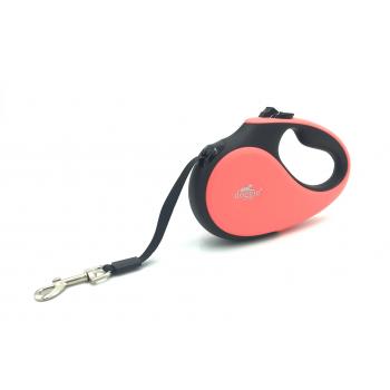 Doggie Soft Seri Otomatik Makaralı Gezdirme Tasması 25 kg / 5 M Pembe