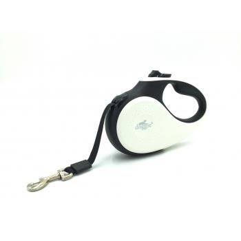 Doggie Soft Seri Otomatik Makaralı Gezdirme Tasması 50 kg / 5 M Siyah