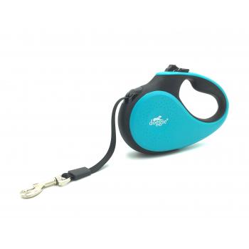Doggie Soft Seri Otomatik Makaralı Gezdirme Tasması 50 kg / 5 M Turkuaz