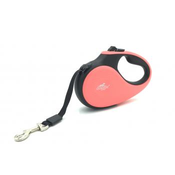 Doggie Soft Seri Otomatik Makaralı Gezdirme Tasması 50 kg / 5 M Pembe