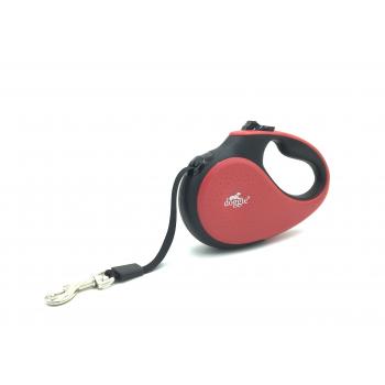 Doggie Soft Seri Otomatik Makaralı Gezdirme Tasması 50 kg / 5 M Kırmızı