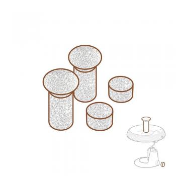 Cattie Kedi Köpek Su Pınarı Yedek Sünger Filtresi  4'lü Set