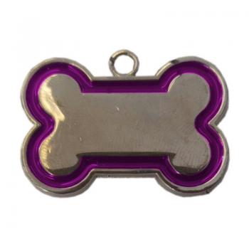 Kemik Şekilli Kedi Köpek İsimlik Aksesuar 2*3 cm Pembe