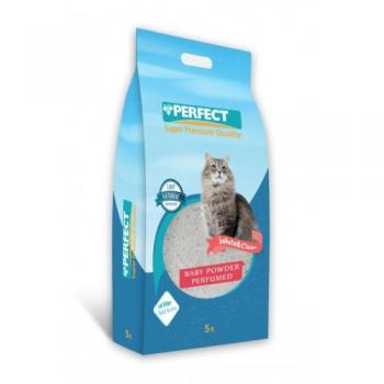 Perfect İnce Taneli Bebek Pudralı Topaklanan Kedi Kumu 10 Lt