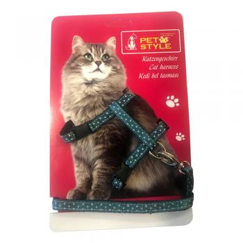 Pet Style Kedi Köğüs Bel Tasması Yeşil