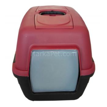 Dayang Kapalı Kedi Tuvaleti Bordo 36*39*56 cm