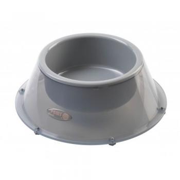 Crazy Paws Şeffaf Kedi Köpek Mama ve Su Kabı Large Gri 600 ml