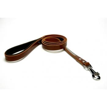 Doggie Reflektifli Deri Köpek Gezdirme Kayışı 1,5x150 cm Kahverengi