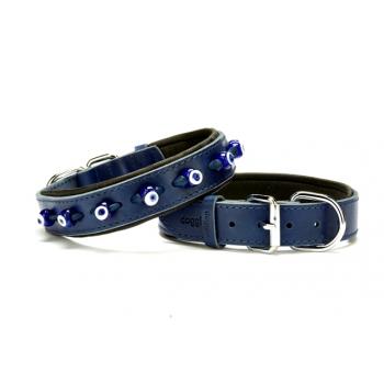 Doggie Nazar Boncuklu Köpek Tasma 3,0x55 cm Mavi