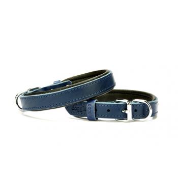 Doggie El Yapımı Konforlu Deri Köpek Tasması 2x30-35 cm Mavi