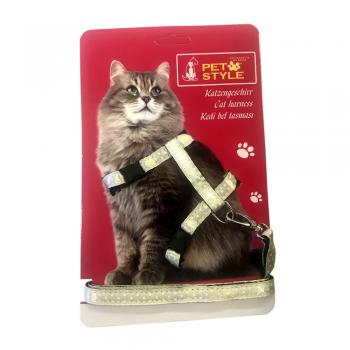 Pet Style Kedi Köğüs Bel Tasması Krem