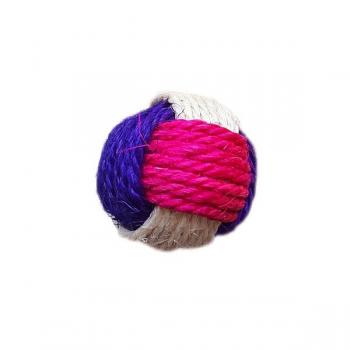 Kedi Oyuncağı Renkli Jüt Sarmalı Top 7 cm