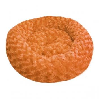 Kedi Köpek Simit Yatak Gül Desenli  58*12 cm Turuncu