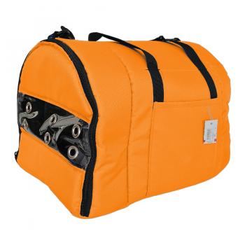ANS Kedi Köpek Taşıma Çantası Şeffaf Kapaklı 50*30*30 cm Turuncu