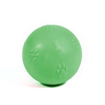 Kardelen Termoplastik Pati Desenli Sert Köpek Oyun Topu 5 cm Yeşil